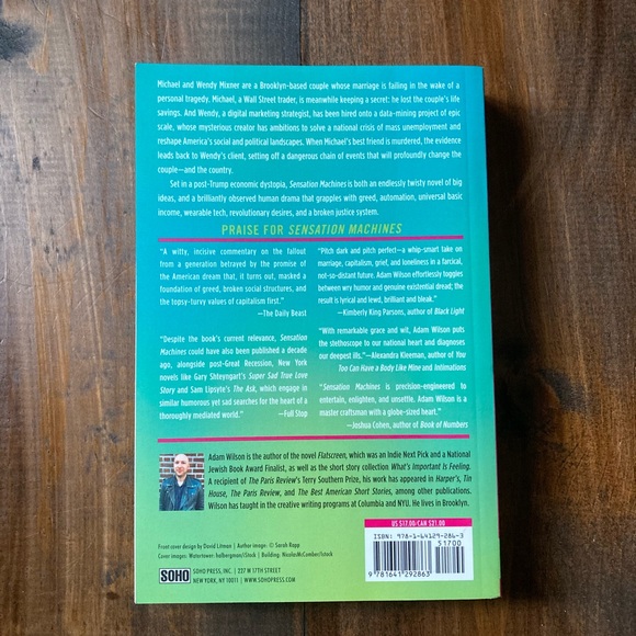 Sensation Machines: A Novel by Adam Wilson. Dystopian Sci-fi Excellent Condition - Picture 5 of 9